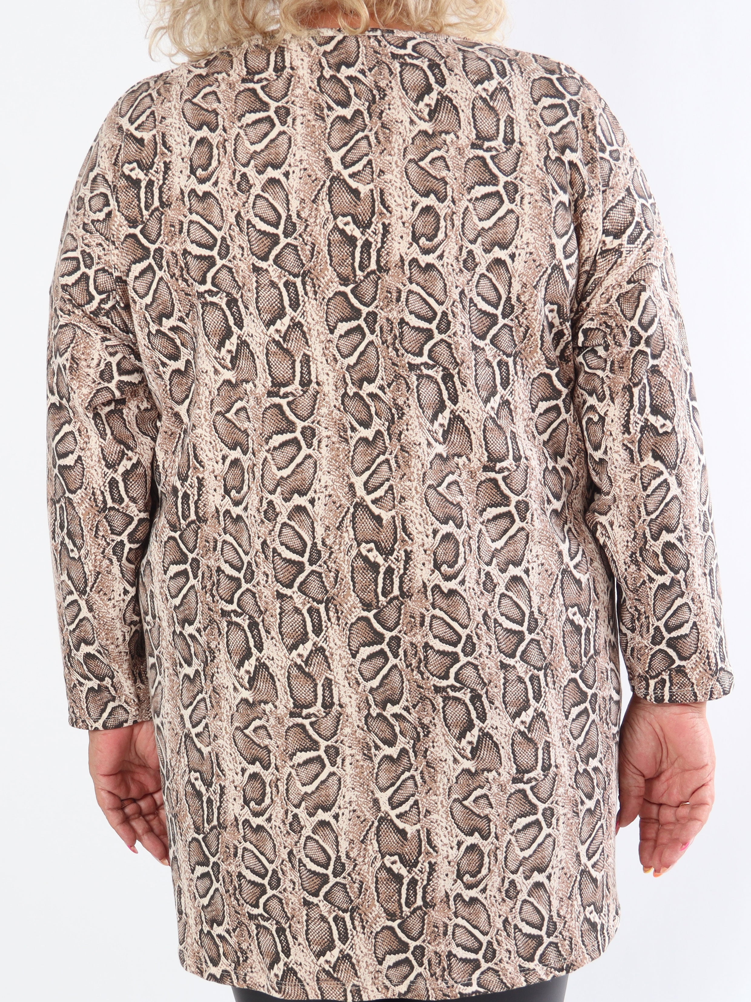 Jasmine - Mjuk plus size-tunika i bomull med paljetter